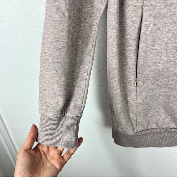 Gymshark Heathered Light Pink Oversized Mock Neck Tunic Sweater Sweaterdress S - Picture 6 of 9